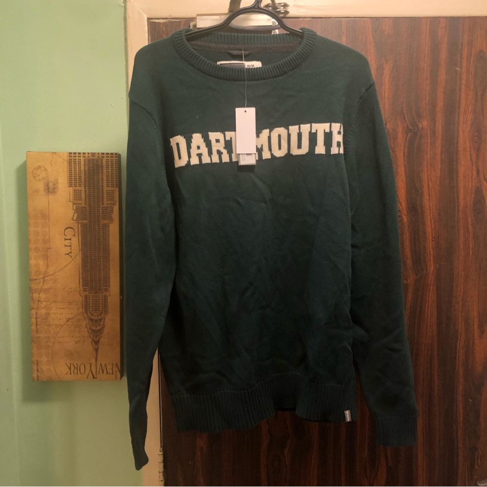 Forest green Dartmouth crew neck sweater